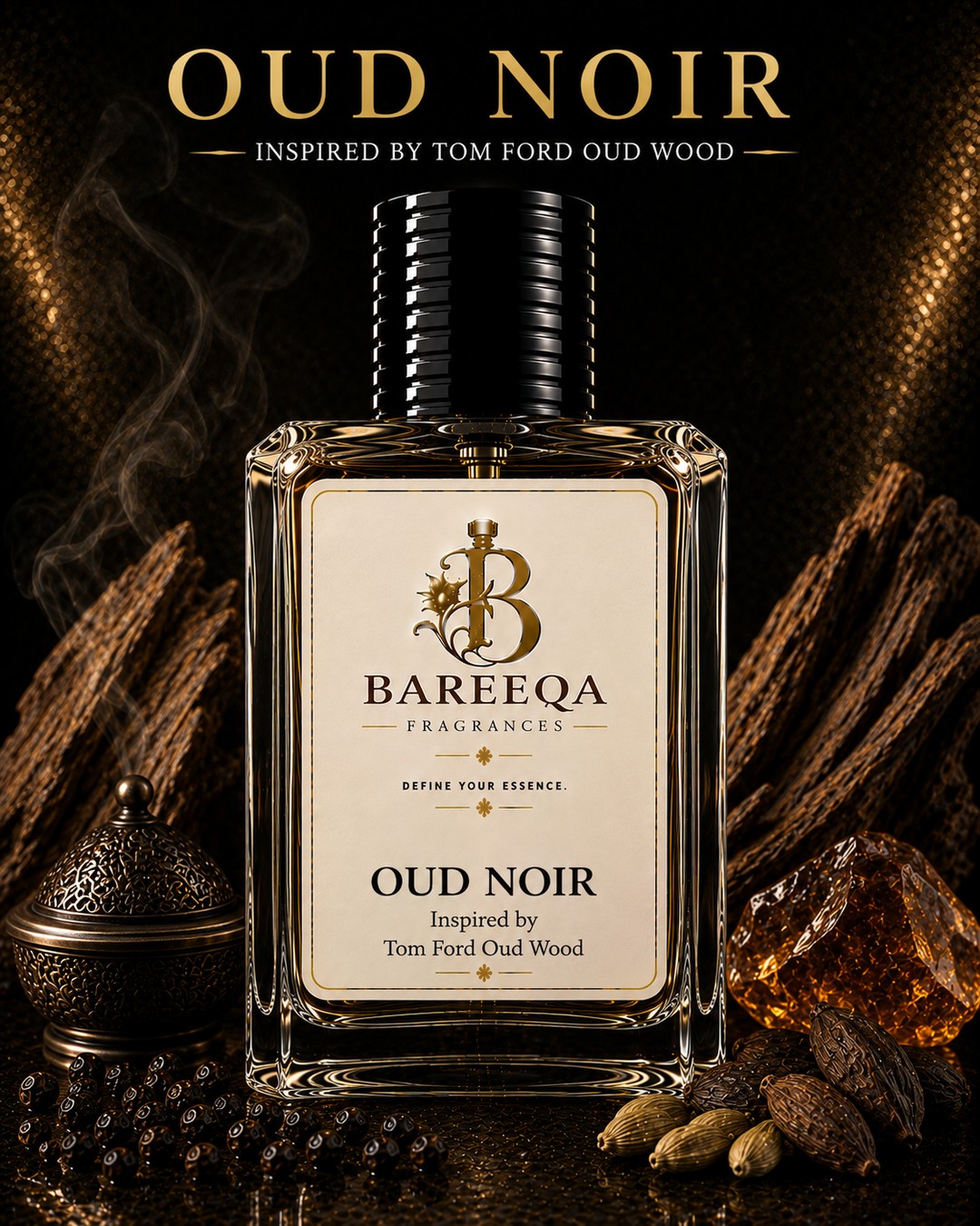 BAREEQA OUD NOIR for him